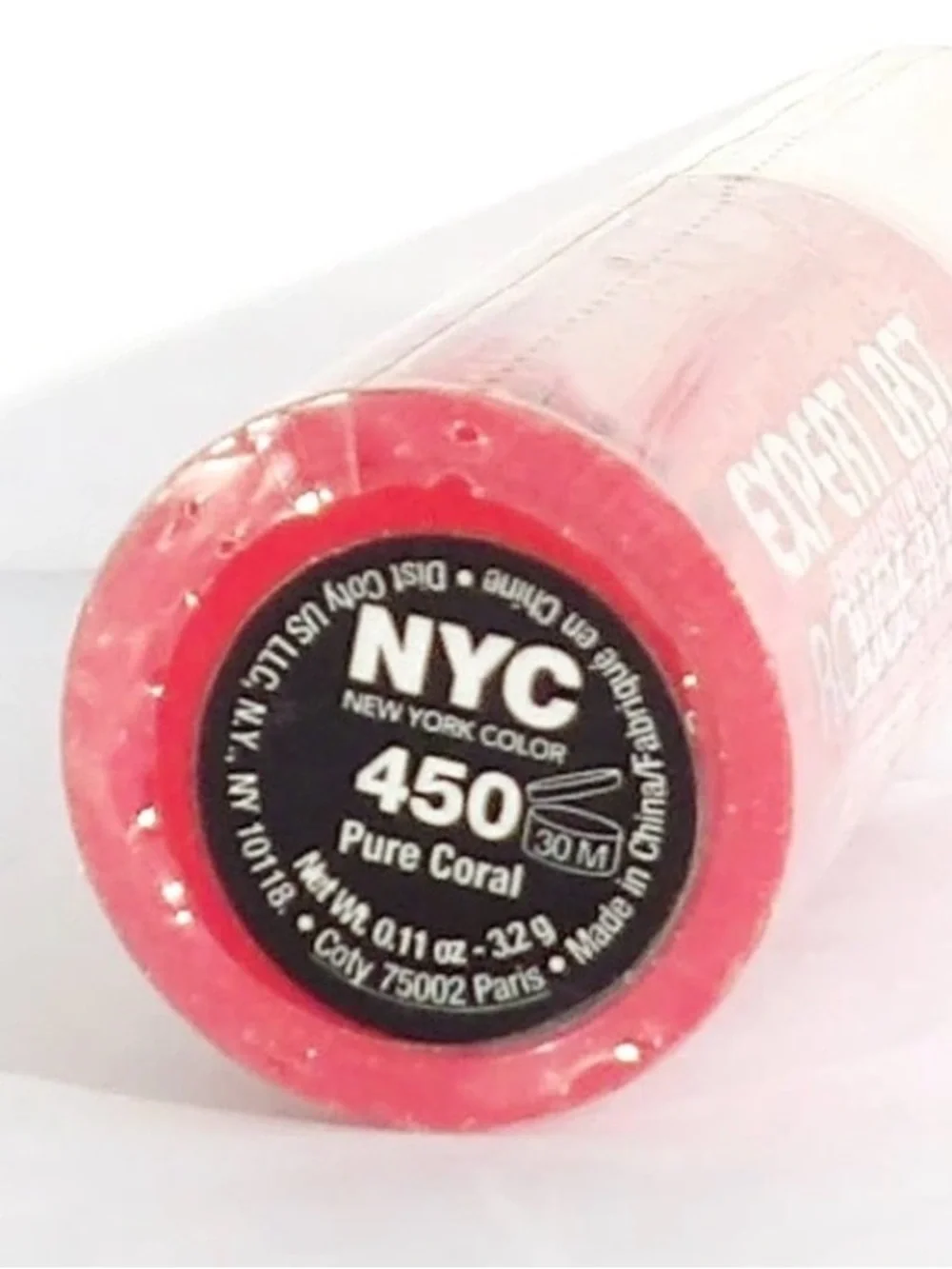 NYC PURA CORAL Expert Last Lip Color - Satin Matte Pink